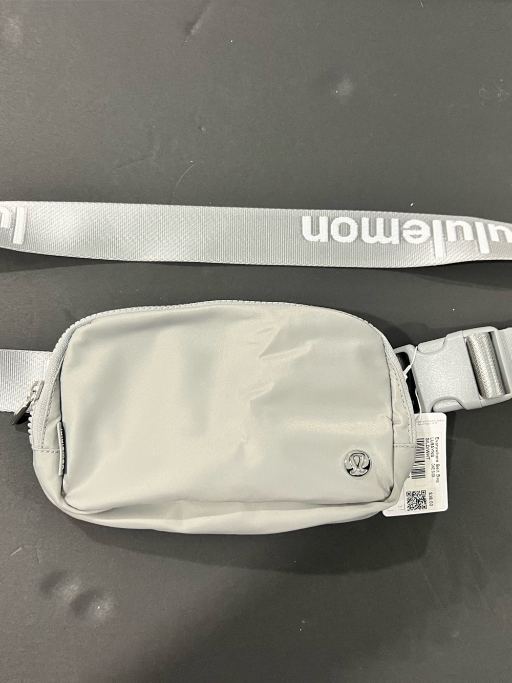 lululemon athletica Light Gray Mini Belt Bag